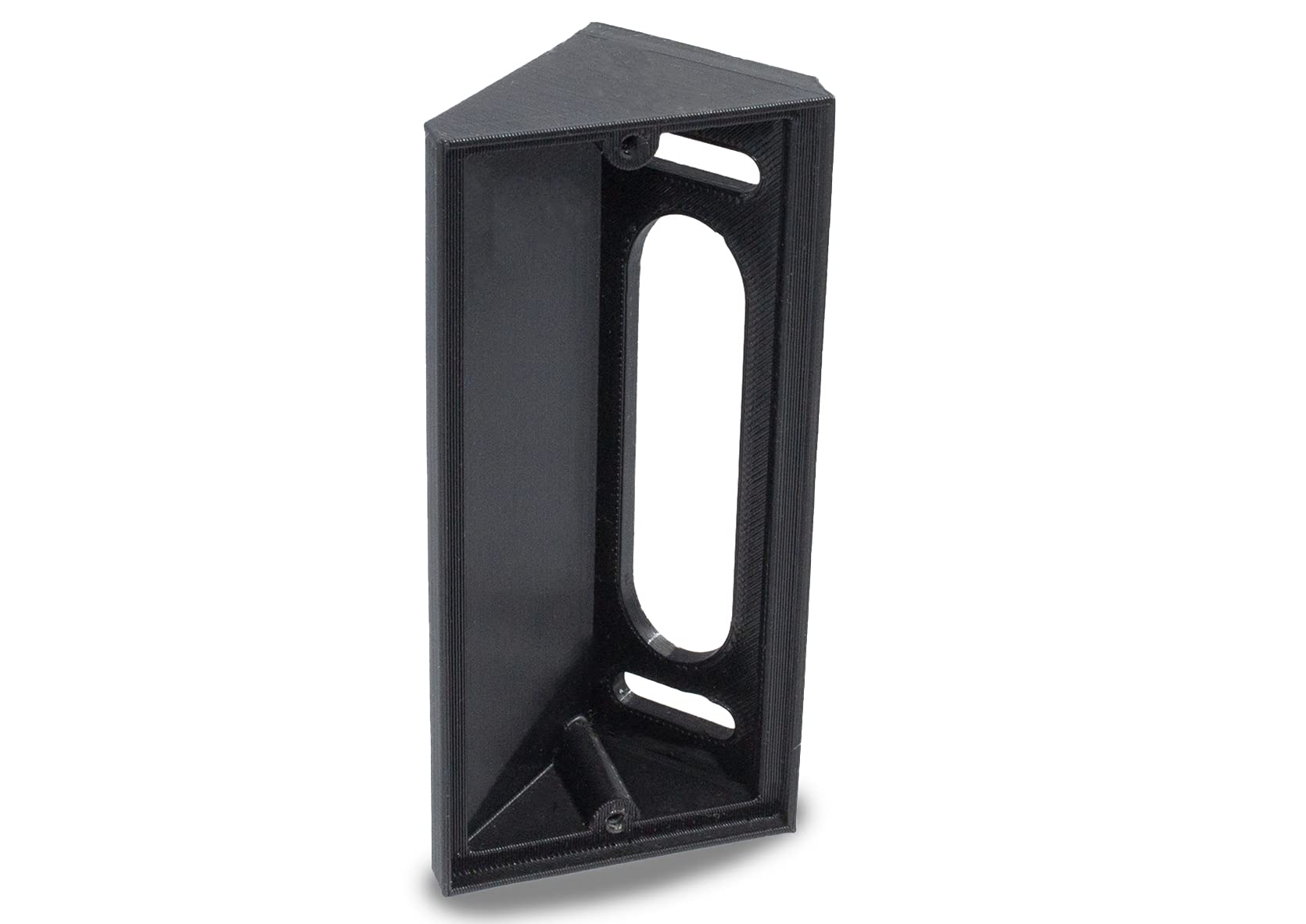 Gestech 60 Degree Corner Mount Wedge Compatible with Video Doorbell Wired, Texxen & Dual Cam, Flush Fit, Mounts Right Or Left (60° Corner Mount, Black)