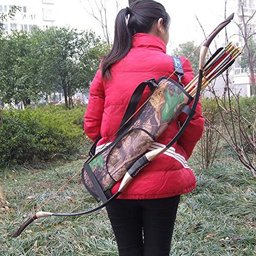 Domybest Target Hunting Archery Quiver Back Hip Waist Bag Arrow Bow Holder Pouch