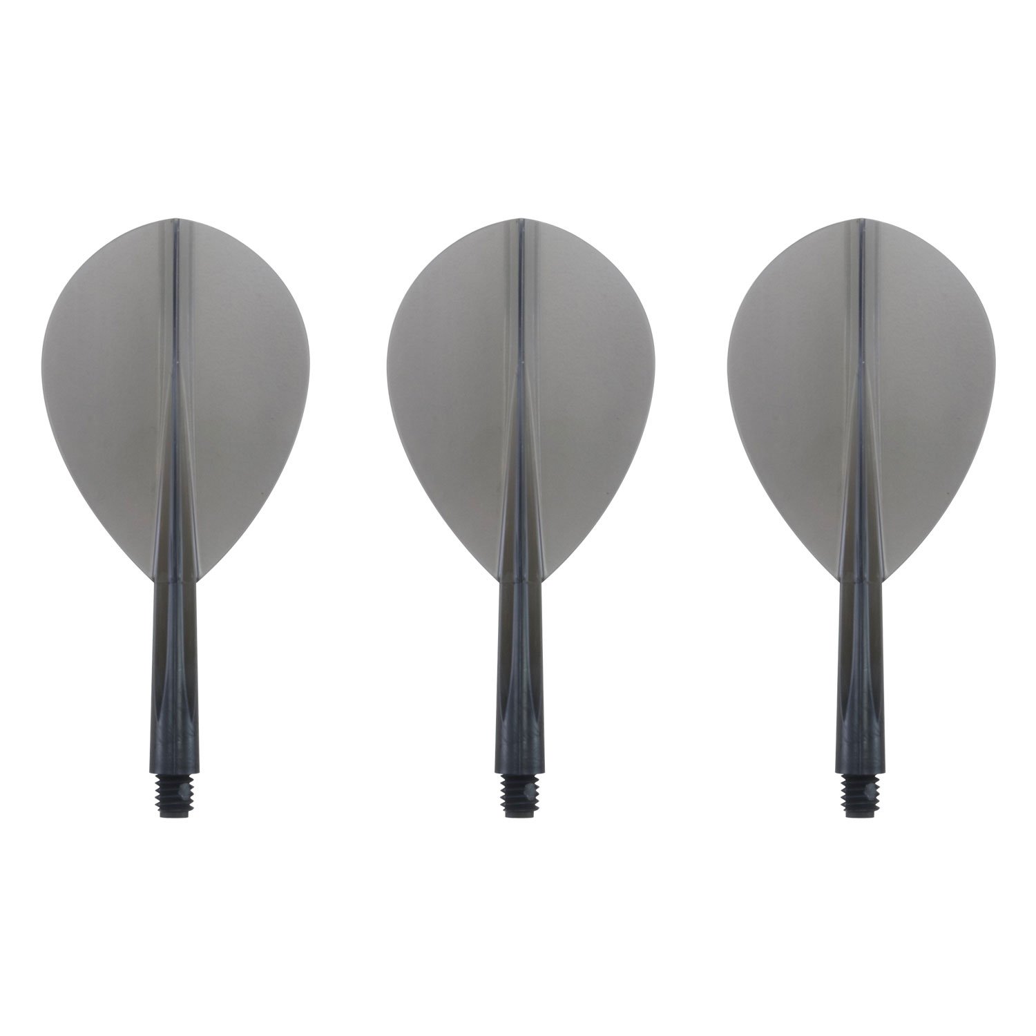 Condor Darts Flight Plain Clear Black Teardrop S