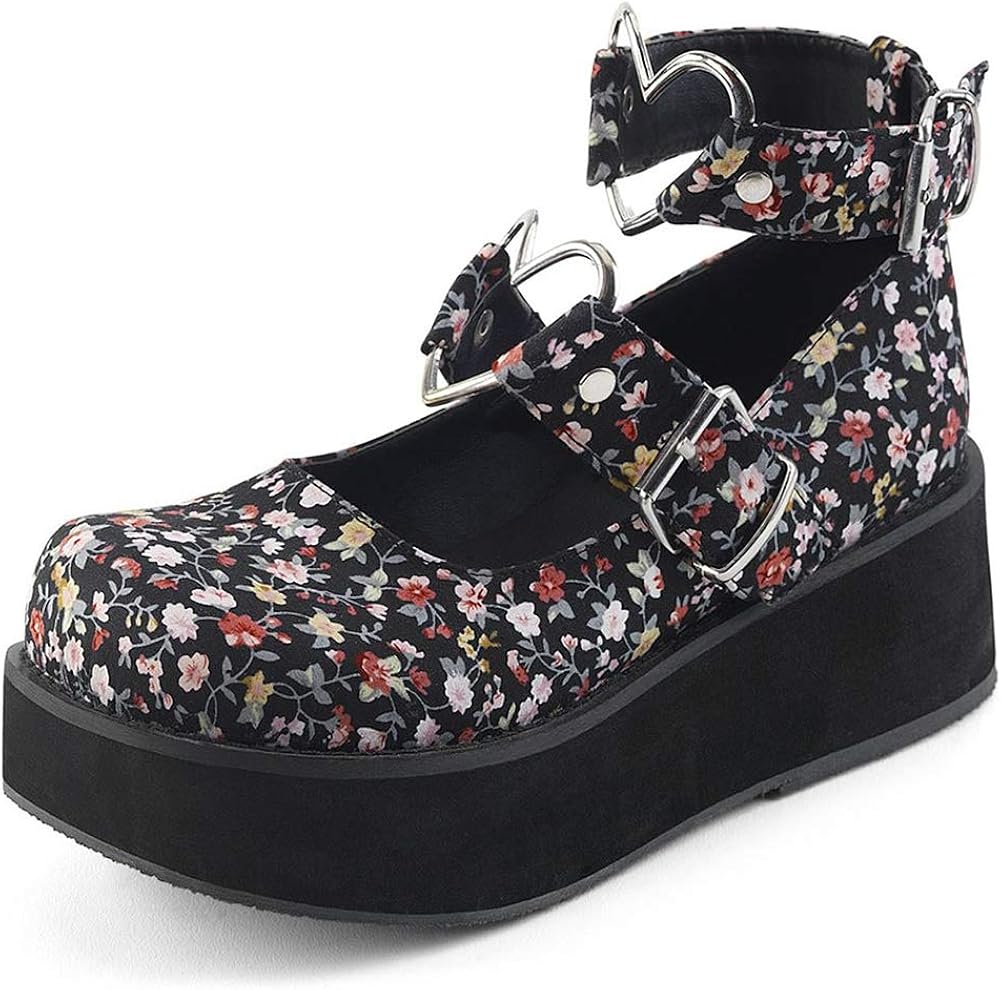 MEILIYA Women�s Platform Heeled Pumps Gothic