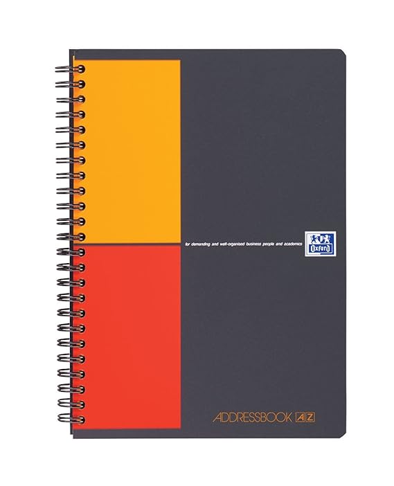 OXFORD 100103165 Adress-Buch International DIN A5 für mehr als 1.000 Kontakte - clevere Organisation