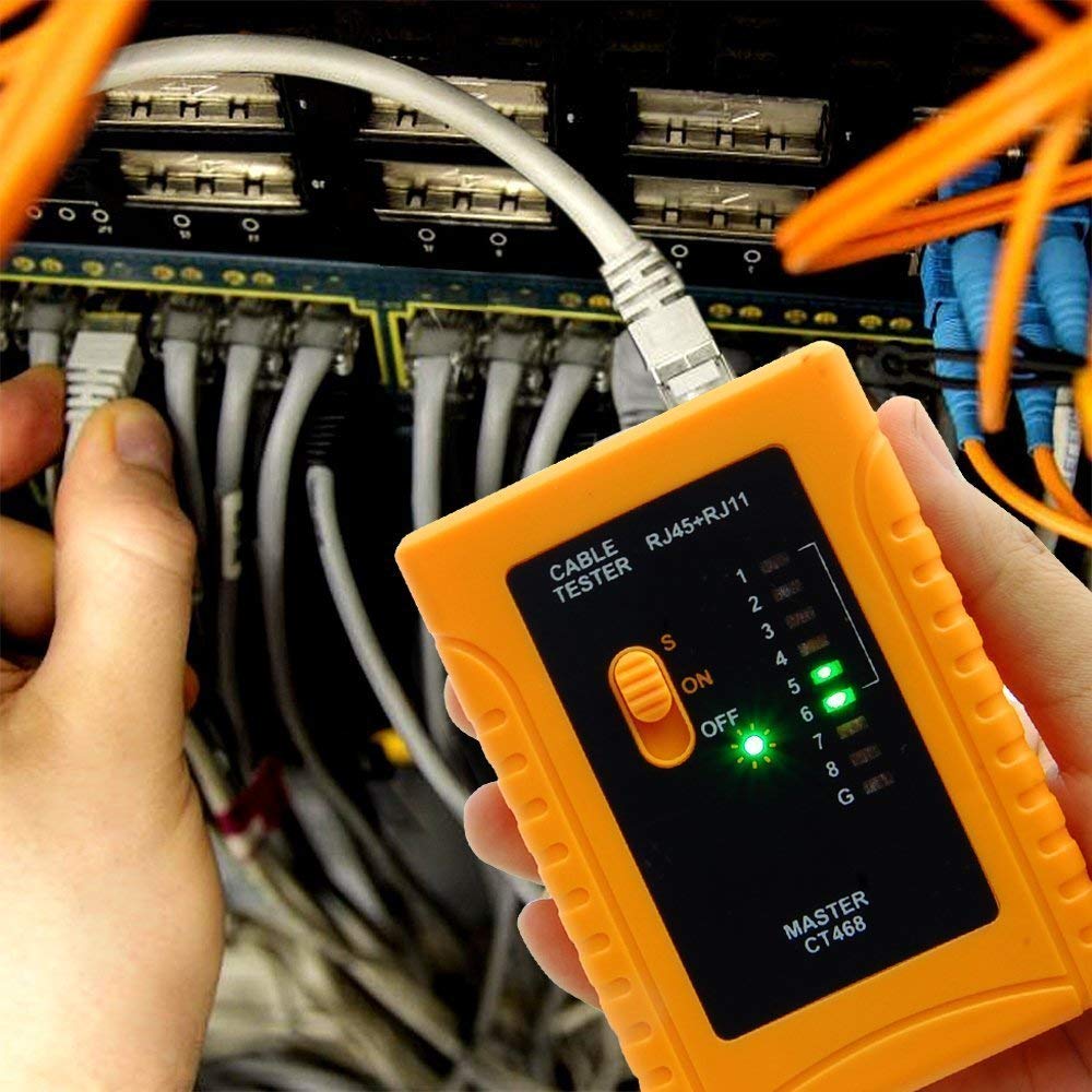 iMBAPrice - RJ45 Network Cable Tester for Lan Phone RJ45/RJ11/RJ12/CAT5/CAT6/CAT7 UTP Wire Test Tool: Home Improvement