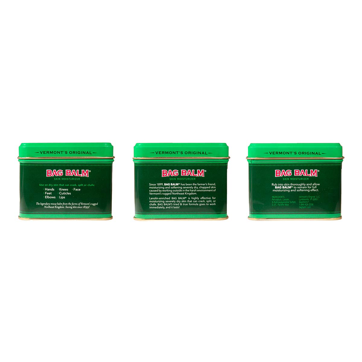 Vermont's Original Bag Balm for Dry Chapped Skin Conditions (4 Ounce Tin (1 Tin)): Beauty