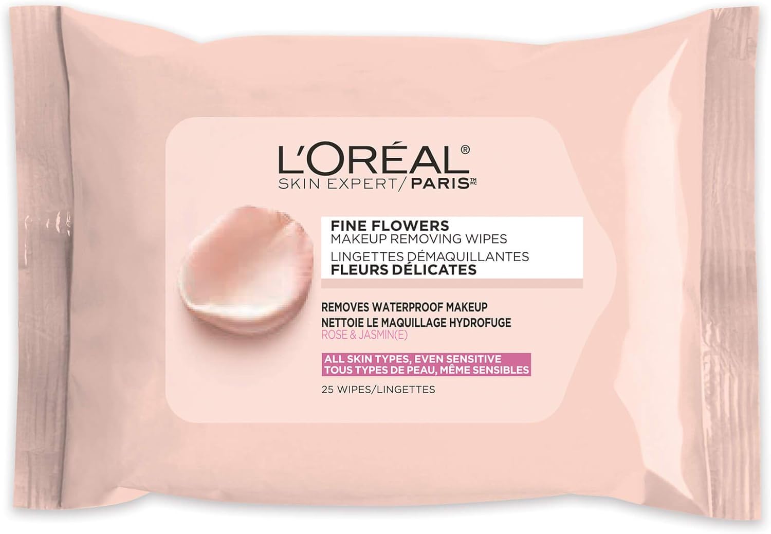 L'Oréal Paris Face Wash Fine Flowers Makeup Removing Cleansing Wipes