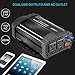 LESHP 400W Power Inverter DC 12V to AC 110V Car Adapter with 4.8A 2 USB Charging Ports