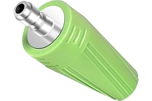 Coyardor Pressure Washer Turbo Nozzle, 360° Rotating Power Washer Tips with 1/4" Quick Connect Replacement For Ryobi, Simpson, Karcher, Greenworks, and More, Green (3400 PSI, 4.0 GPM)