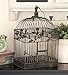 Deco 79 88016 2-Piece Metal Square Bird Cage Set