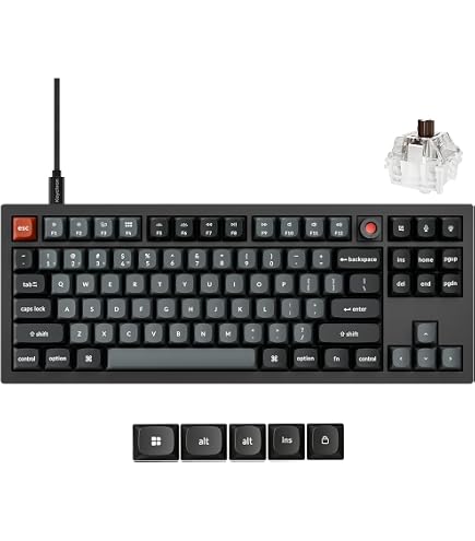 Amazon.com: Keychron C3 Pro TKL 80% Wired Mechanical Keyboard, 8K