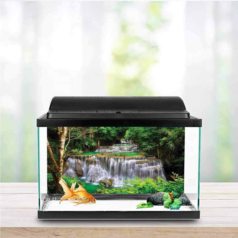 Waterfall Aquarium Background Amazon.com : Stevenhome Waterfall Aquarium Décor Backgrounds