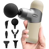 Morelax Mini Massage Gun Deep Tissue, Portable Percussion Muscle Massager for Whole Body Pain Relief, Electric Handheld Sport