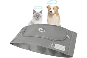 BRRNOO Pet Body Bag for Burial, Animal Casket Leak Proof Non Woven Zipper Closure Dog Cadaver, Cat Dog Memorials Funerary (S)