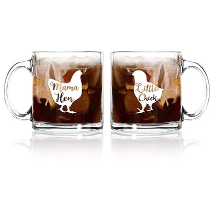 mother and daughter matching cups