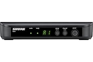 Shure BLX4 Single Channel Wireless Receiver with Frequency QuickScan, Audio Status Indicator LED, XLR and 1/4-inch Outputs - 