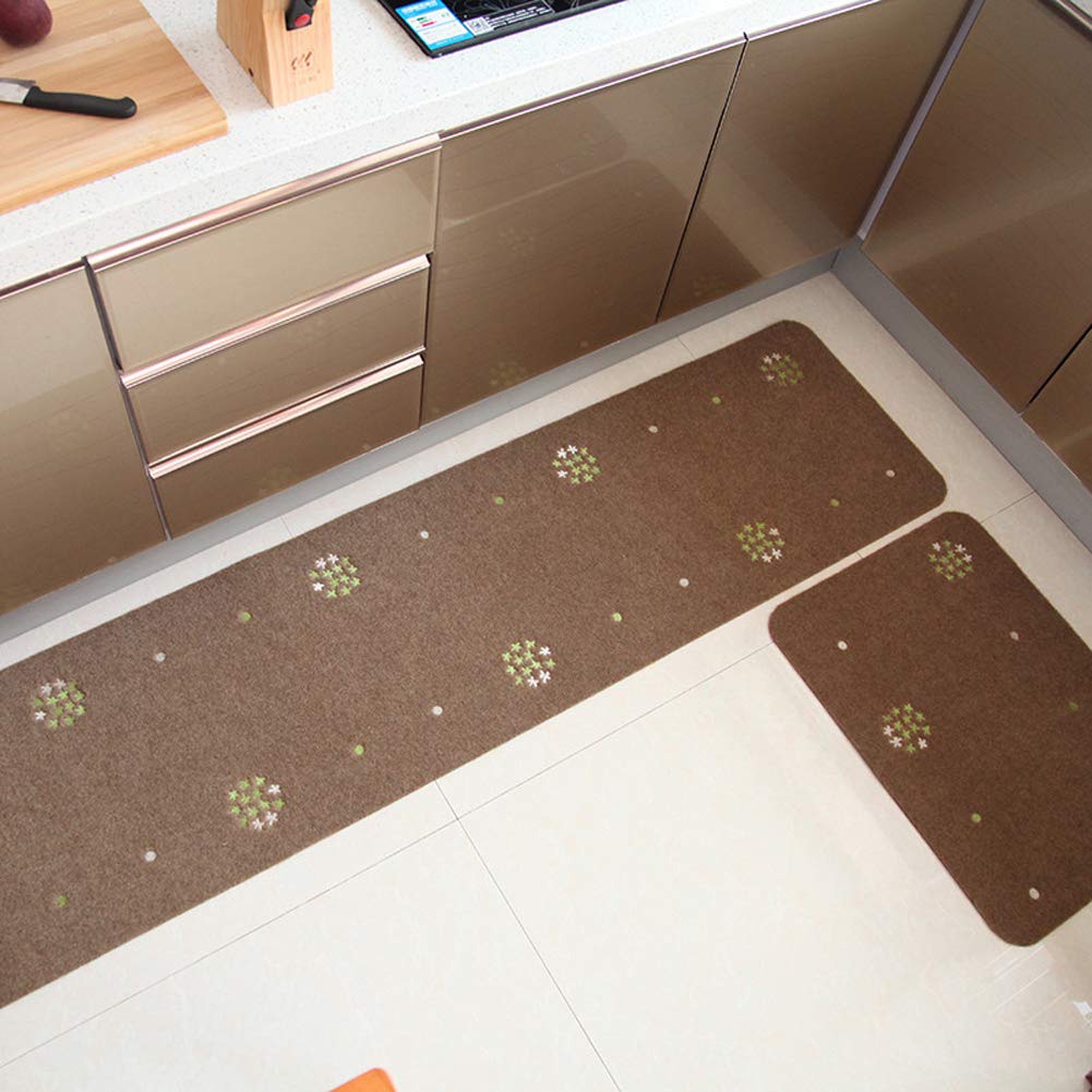 Highdi Absorbant Diatomite Tapis Cuisine, Tapis Cuisine Devant Evier Séchage Rapide,Mode Nordique Tapis Cuisine Antidérapant, Lavable Tapis de Cuisine, pour Cuisine,Salon (50x120cm,Lignes