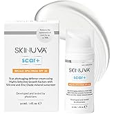 Skinuva® Next Generation Scar+ Cream - Advanced Silicone Scar Cream Matrix +SPF 30 Formulated with Growth Factors & Helps Reduce the Appearance of Scars (1 oz)