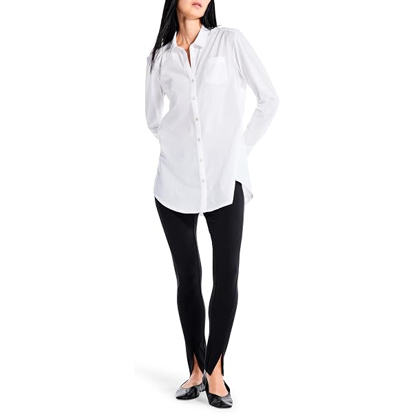 Bimba Women's Black Cotton Kurti - 3/4 Sleeve Long Formal Blouse