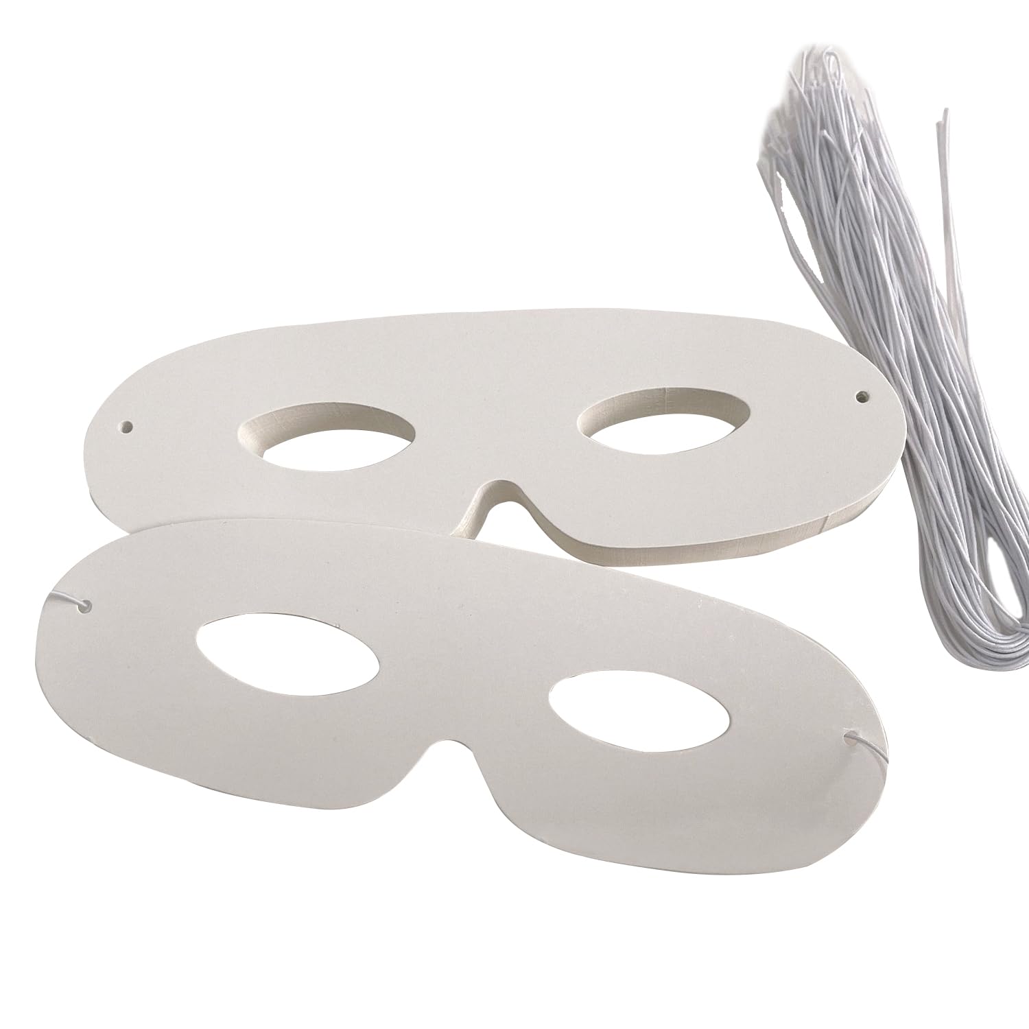 RmKbe 40Pcs Die Cut Paper Masks Half Face Masks DIY White Blank Mask Masquerade Masks Cosplay Dress Up for Kids