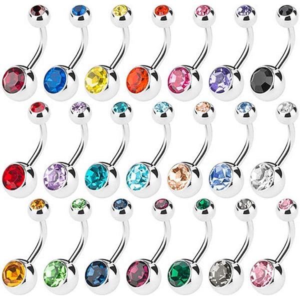 MallGoodies Surgical Steel Tongue Ring Barbell - Pick Your Gem Color! V096 - Cubic Zirconia