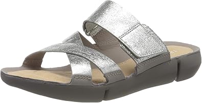 clarks sneakers silver