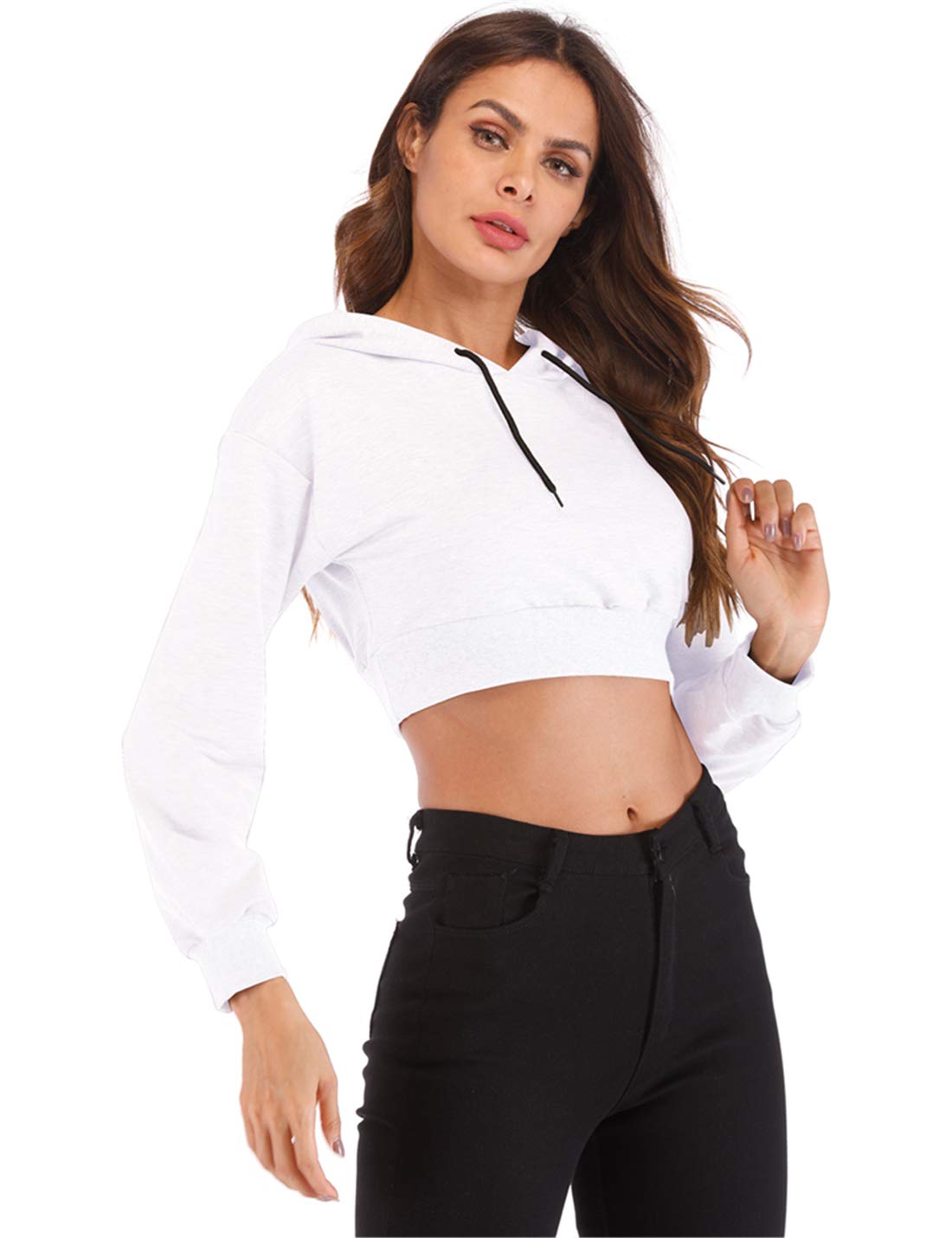 crop sweatshirt workout