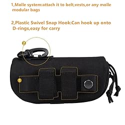 Peminkoo Tactical MOLLE Glasses Case Shockproof