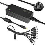 Gonine 12V 5A 60W Power Supply Adapter w/ 8-Way Splitter Cable for CCTV Cameras