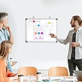 Dollar Boss Magnetic Whiteboard 30 x 40 cm Double-Sided with Aluminum Trim view 8