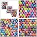 YUEAON 300pcs 8mm acrylic round beads ball loose bead for jewelry making diy bracelet necklace earring charms supplies ,3 bags-styles