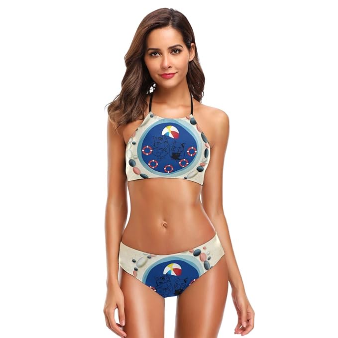 Amazon.com: Bañador de natación para gatos, bikini, ropa de ...