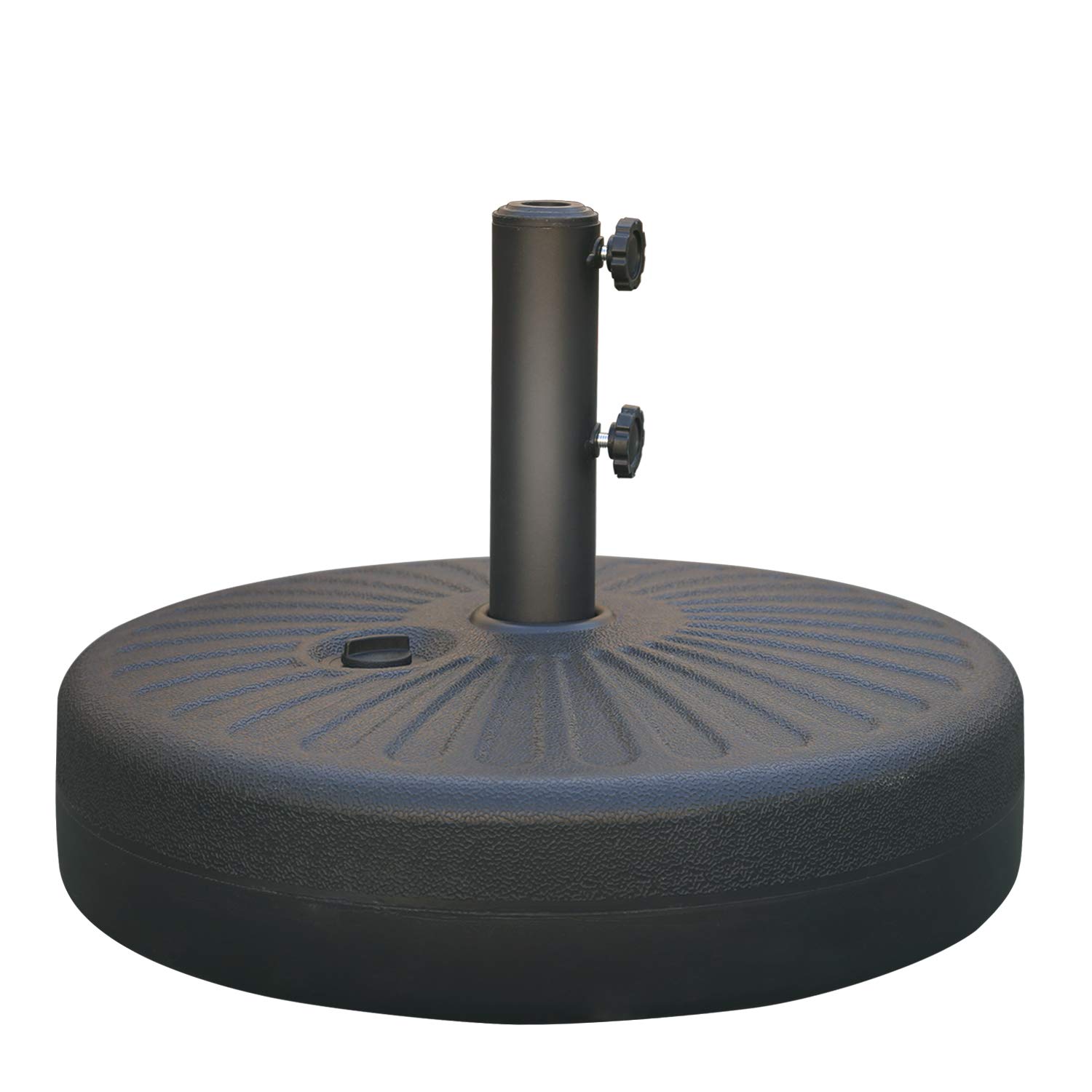 Photo 1 of ABCCANOPY 48.5lbs Umbrella Base Water Filled Stand Market Patio Outdoor Heavy Duty Umbrella Stand Holder(Black)