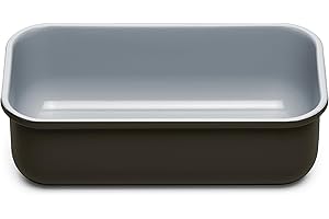 Caraway Non-Stick Ceramic 1 lb Loaf Pan - Naturally Slick Ceramic Coating - Non-Toxic, PTFE & PFOA Free - Perfect for Pound Cakes, Breads, & More - Black