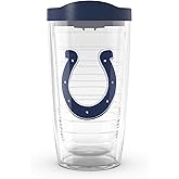 Tervis Made in USA Double Walled NFL Indianapolis Colts Insulated Tumbler Cup Keeps Drinks Cold & Hot, 16oz, Primary Logo