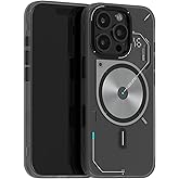 Aulumu A16 iPhone 16 Pro Magnetic Thermal Case | Updated Camera Control | IMD Technology | Compatible with Magsafe | Complete Wrap-Around | Touch Translucent Gray