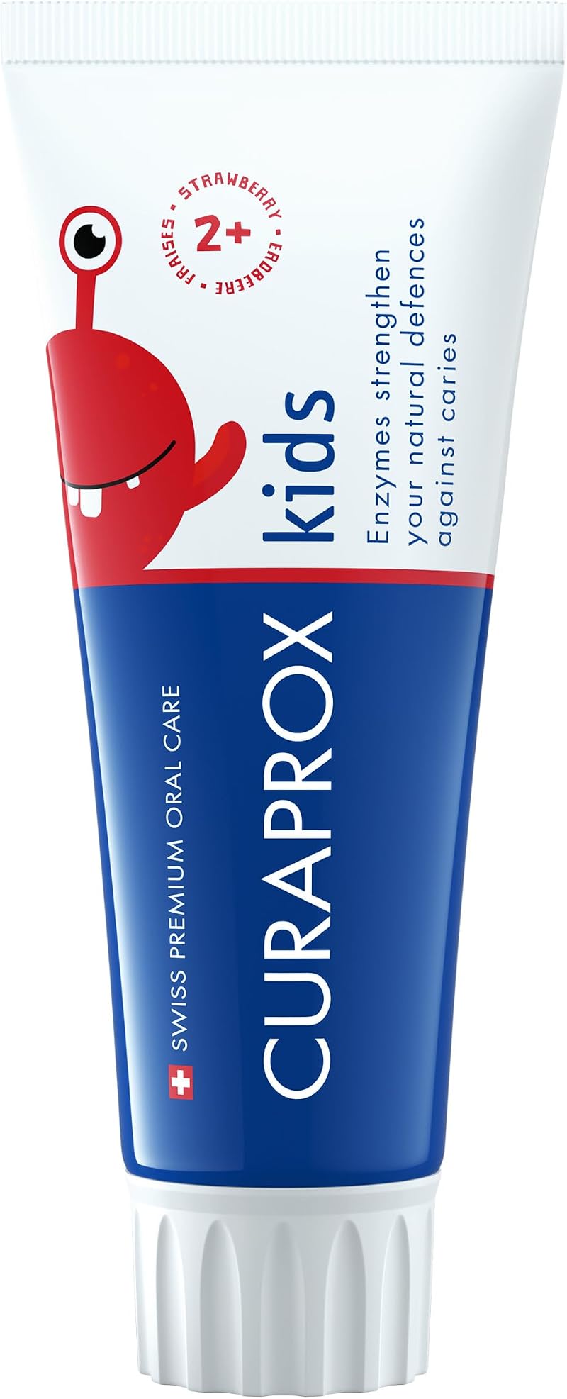 Curaprox CS Kids Toothpaste Strawberry 60ml 950 ppm Fluoride 2+ Switzerland