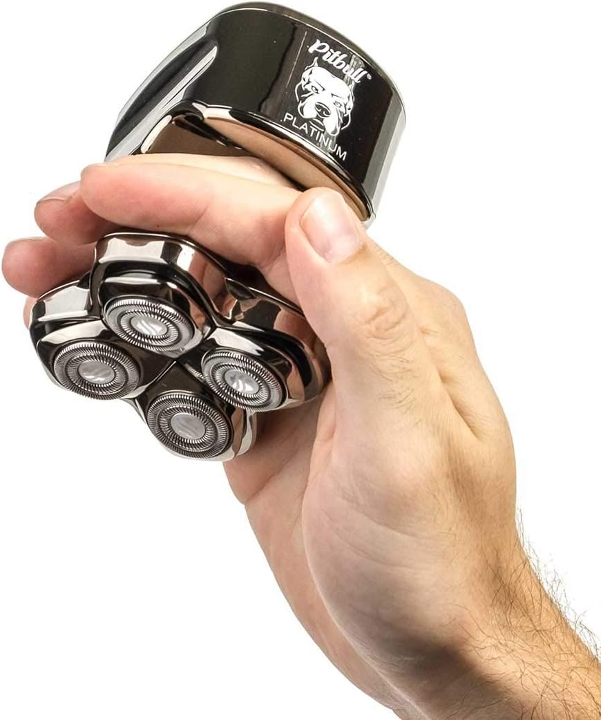 Skull Shaver Pitbull Platinum PRO Men’s Electric Head Shaver Electric