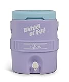 Igloo 2-Gallon Retro Party Water Jug Cooler, Lilac
