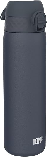 Ion8 600 ml Ash Navy Lightweight Stainless Steel Water Bottle