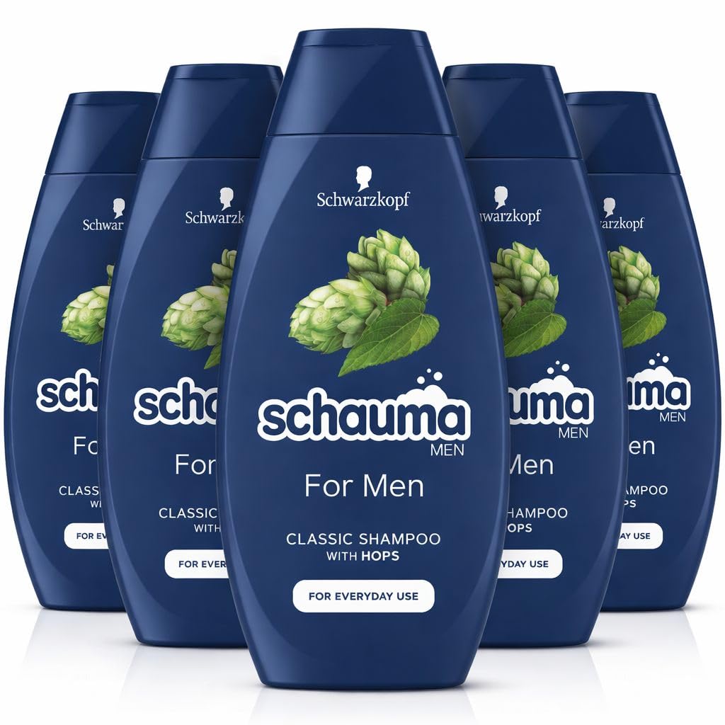 Schauma Shampoo For Men, Pack of 5 (5 x 400 ml)