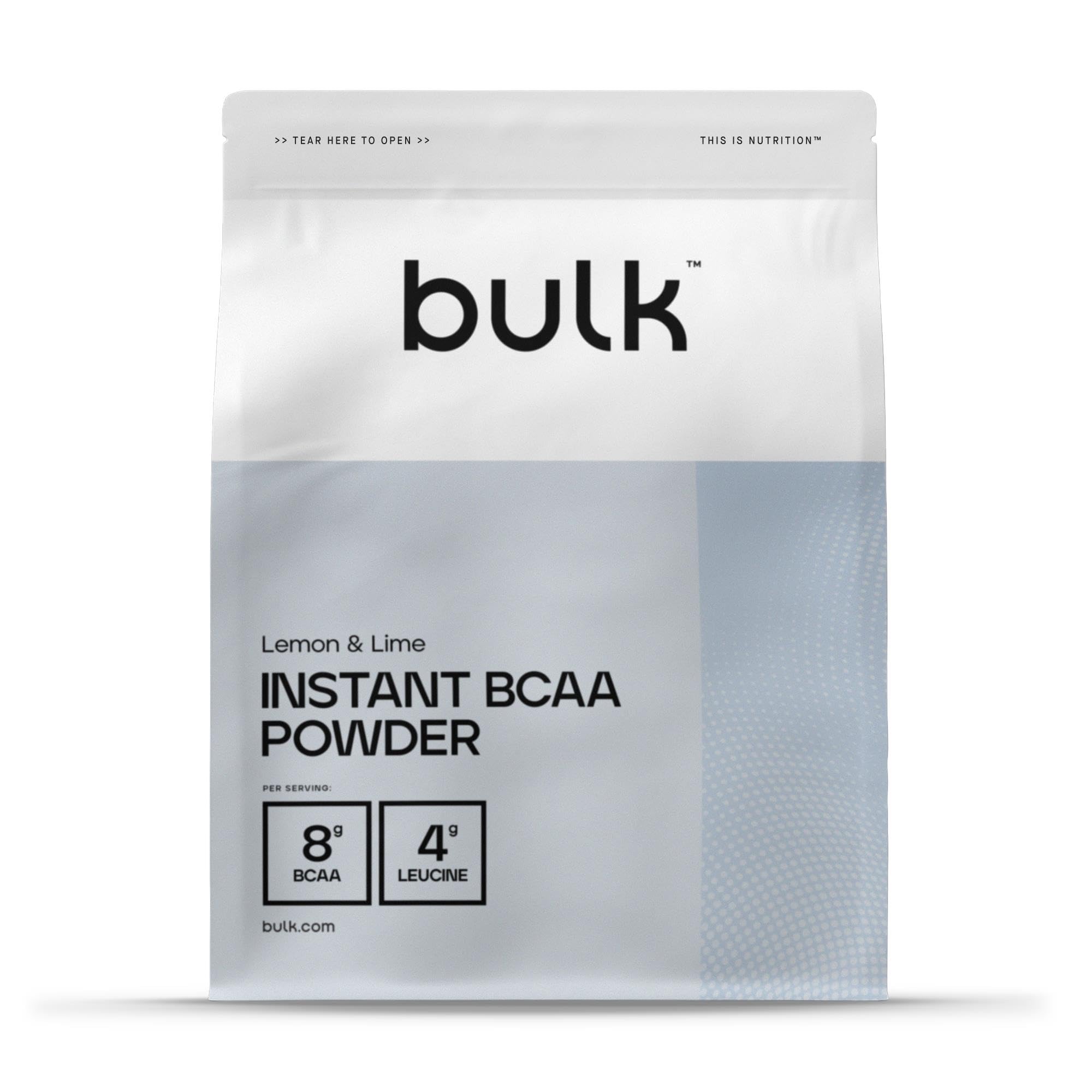 Bulk Pure Instant Branched Chain Amino Acids (BCAA) Powder, Lemon and Lime, 500 g