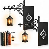 Rdogeia Library Lantern-Decorative Bookshelf Lighting, Vintage Hanging LED Book Shelf Lights,Thick One-Piece Base,Portable Mini Bookshelf Lamp for Literary Lovers