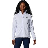 Columbia Women's Sweater Weather Full Zip II, Snowdrift/Blue Hint Heather, 3X Plus