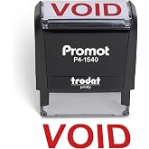 Promot Void Self Inking Rubber Stamp - Refillable Office Stamp | Crisp &amp; Consistent Impressions, Fast One-Hand Operation, Refillable Ink System, Durable Construction