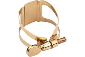 Single Screw Adjustment Saxophone Ligature Compact Durable Ligature for Tenor Saxophone