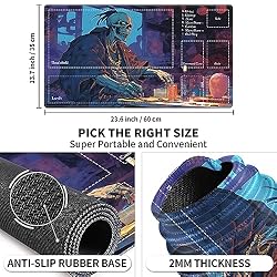 EDGFRTOIO Playmat with Zones for MTG Card Game