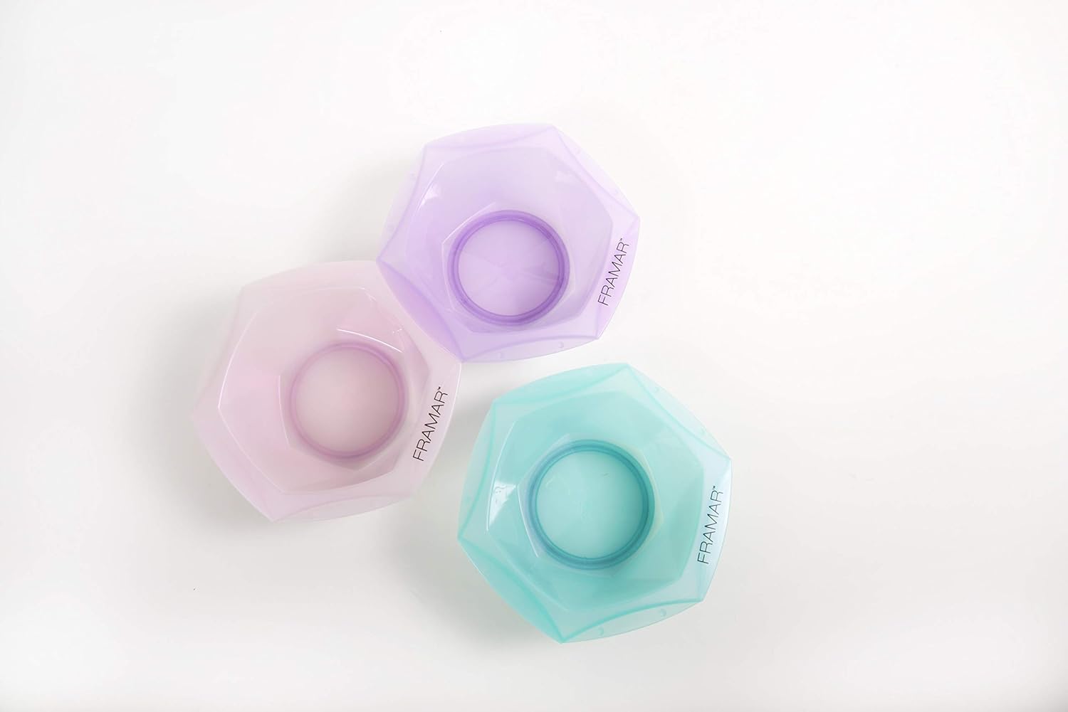 Framar Multi-Colored Connect and Color Bowl Set – Mixing Bowls for Hair Color, Hair Bleach, Hair Dye, Coloring Set - 7 Pack : Beauty