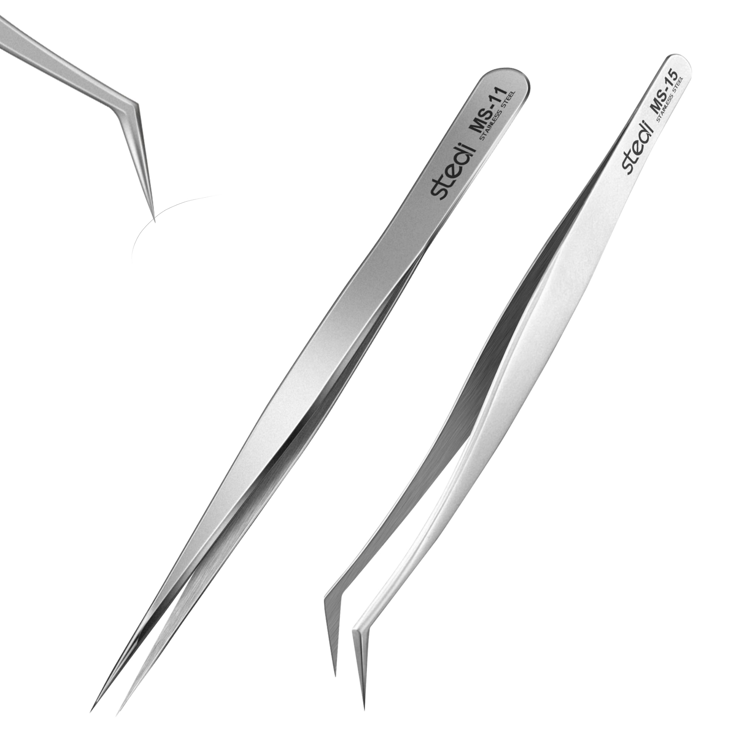 Stedi Model Hobby Making Tweezers,Ultra-Precision Premium Stainless Steel Tweezers for Gundam, Scale Military Model, 3D Resin Parts, 2PC — image 1