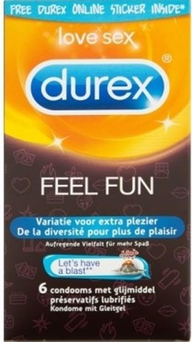 Durex Feel Fun Emoji - 6 Condoms, 0.02 kg