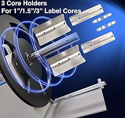 Auto-sync Thermal Label Rewinder, Vorole Stepless