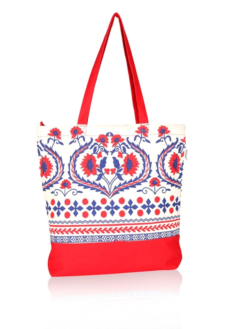 pick pocket women's tote bag (red)