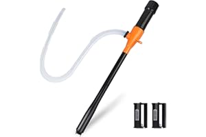 TEKAPHERD Portable Battery Powered Gas Transfer Pump, 2.2GPM Fuel/Water Transfer Pump, Handheld Liquid Transfer Pump, Battery Operated Electric Siphon Pump for Fuel Gas Kerosene Water